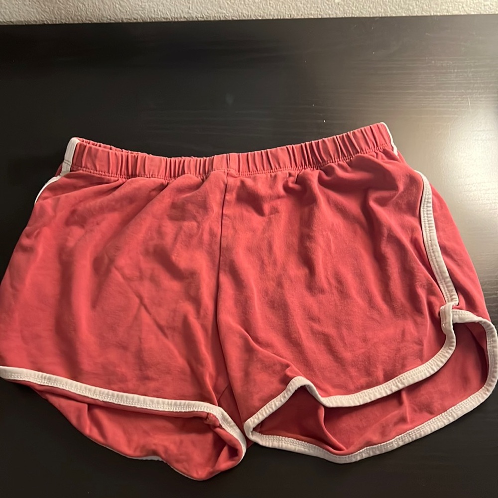 Red comfy shorts